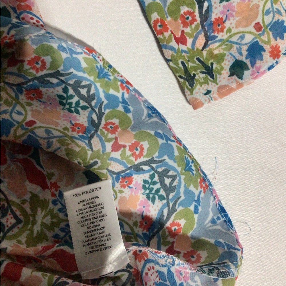 Valerie Steven’s, Elegant Floral Women's Bohemian Blouse 1X - Picture 8 of 12